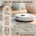 thumbnail image 6 of Design&I 8'x10' Washable Area Rug Beige Latte Boho Taupe Ivory Delicate Scrolling Balanced Farmhouse for Living Room, Family Extra Large Skid-Resistant Low Profile, 6 of 7