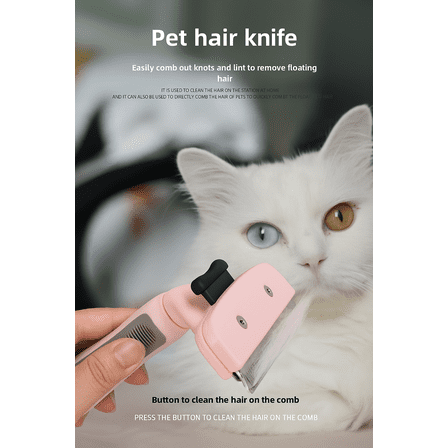 3-in-1 Rechargeable Trimming Detangling Shedding Cat & Dog Clipper