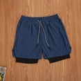 thumbnail image 1 of Shorts de Course Fonctionnels pour Hommes, Rangement Intérieur pour Téléphone, Entraînement, Sport, 1 of 6