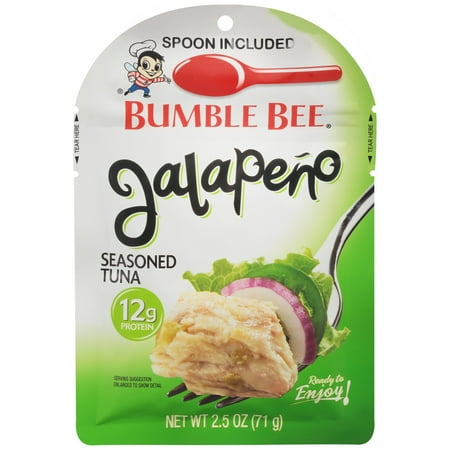 (8 Pack) Bumble Bee Jalapeno Seasoned Tuna, 2.5 oz Pouch