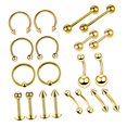 thumbnail image 3 of 20 piercings para nariz, labio, ceja y ombligo (1,2 x 6 + 3 mm) 1.2x6 + 3mm, 3 of 5