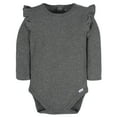 thumbnail image 2 of Gerber Baby Girl Long Sleeve Onesies Bodysuits, 2-Pack, Newborn - 12M, 2 of 8