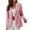 Pink, variant on Hesxuno Blazer Jackets For Women Trendy Solid Double Breasted Business Attire Slim Fit Lapel Long Sleeve Coats Office Casual Ladies Tops