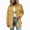 Yellow, variant on AherBiu Button down Shirt for Women Corduroy Shacket Collared Lapel V Neck Long Sleeve Casual Loose Tops with Pockets(X-Large,Yellow)