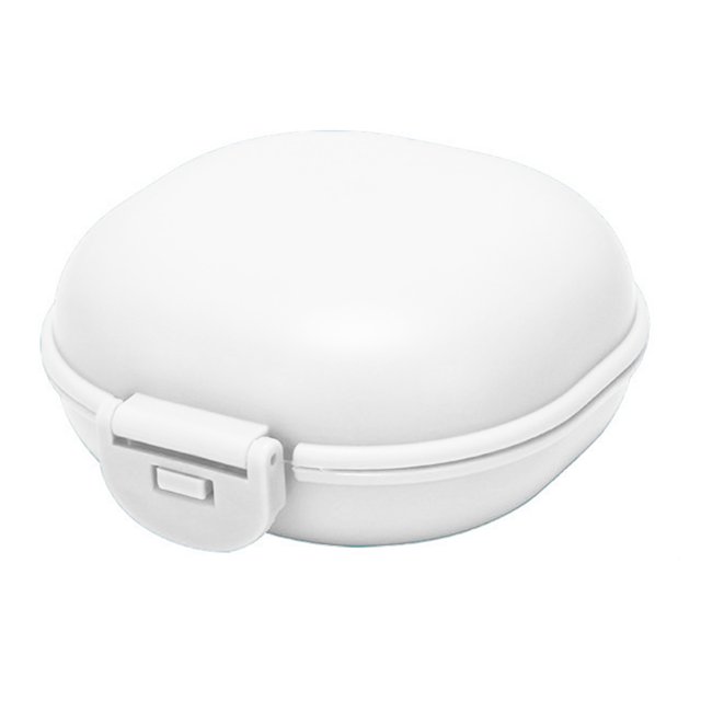 Caja de jabón impermeable estante de jabón portátil PP abrochado para cubrir el dormitorio del hotel de viaje caja de jabón blanca