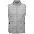 thumbnail image 2 of Little Donkey Andy Men's Packable Lightweight Puffer Vest with Recycled Insulation for Running Golf Gray S, 2 of 8