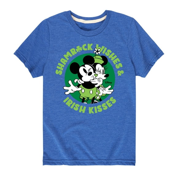 Disney - Shamrock Wishes Irish Kisses - Toddler And Youth Short Sleeve Graphic T-Shirt