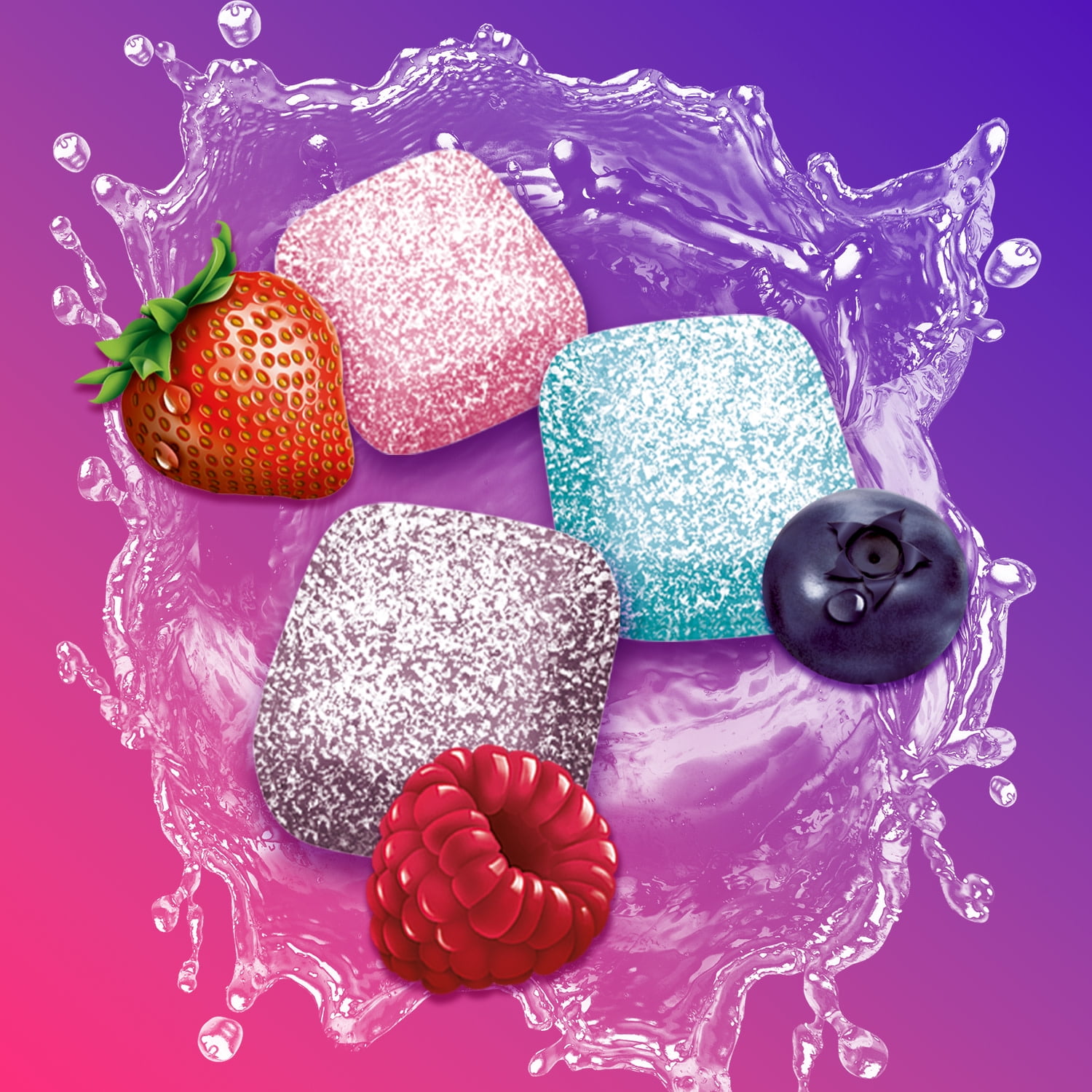 Extra Refreshers Berry Mix Sugar Free Chewing Gum - 40 Piece Bottle