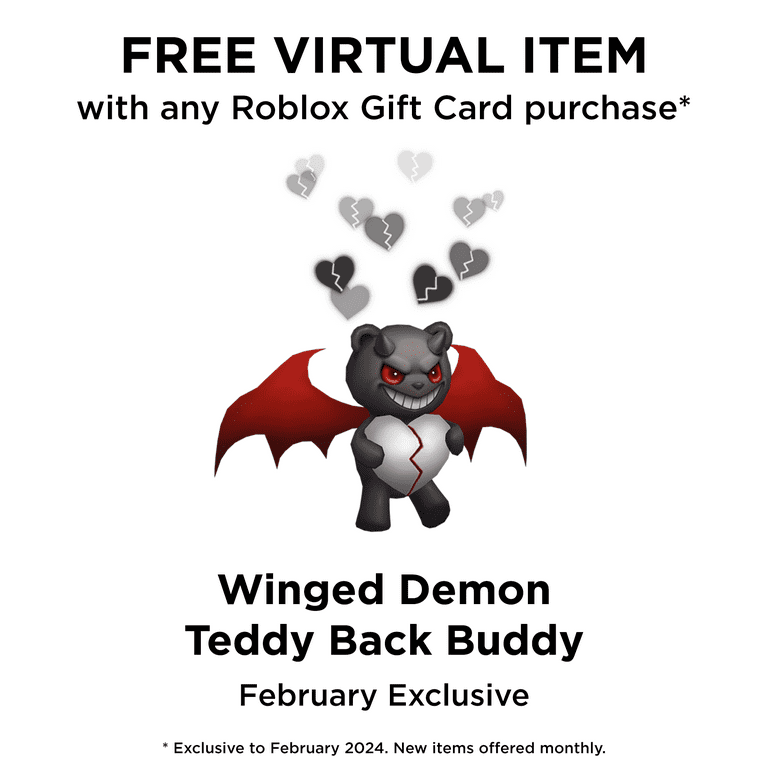 Gift + Item Roblox Card Exclusive Virtual [Digital] $20