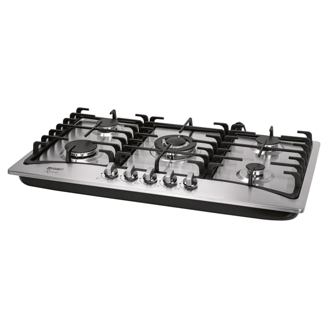 Parrilla de gas empotrable 5 quemadores, acero inox, Foset Foset PAGA-5EX