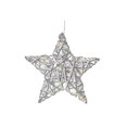 thumbnail image 1 of Led White and Silver Paper Star Small 11.42", 1 of 3