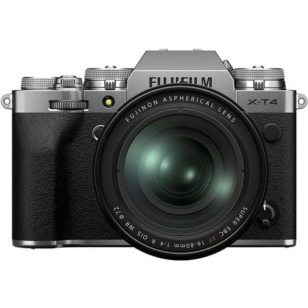 Fujifilm - X Series X-T4 Mirrorless Camera with 16-80mm Lens - Silver