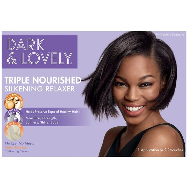 Dark and Lovely Triple Nourished No-Lye Hair Relaxer, Super Strength Relaxer Dark and Lovely Triple Nourished No-Lye Hair Relaxer, Super Strength Relaxer