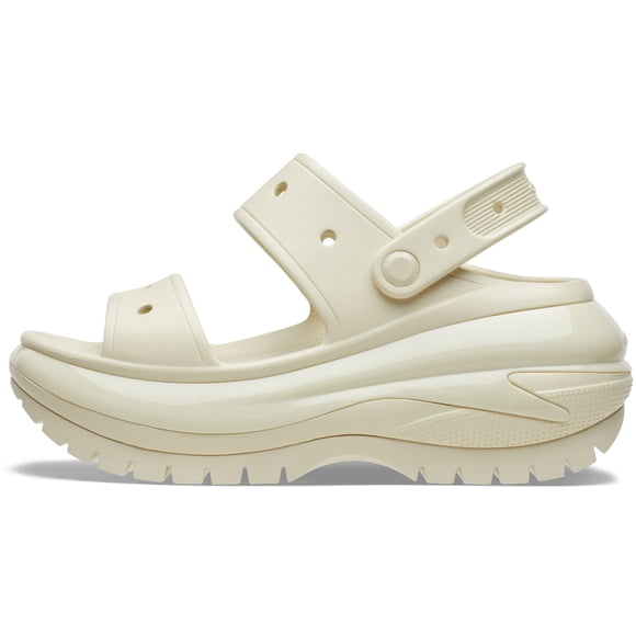 Sandalia Crocs Classic Mega Crush Bone Slip-On Comfort