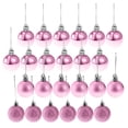 thumbnail image 1 of 24pcs 8cm feliz navidad adornos navideños bolas árbol colgante decoración rosa Sunnimix Bolas de Navidad, 1 of 8