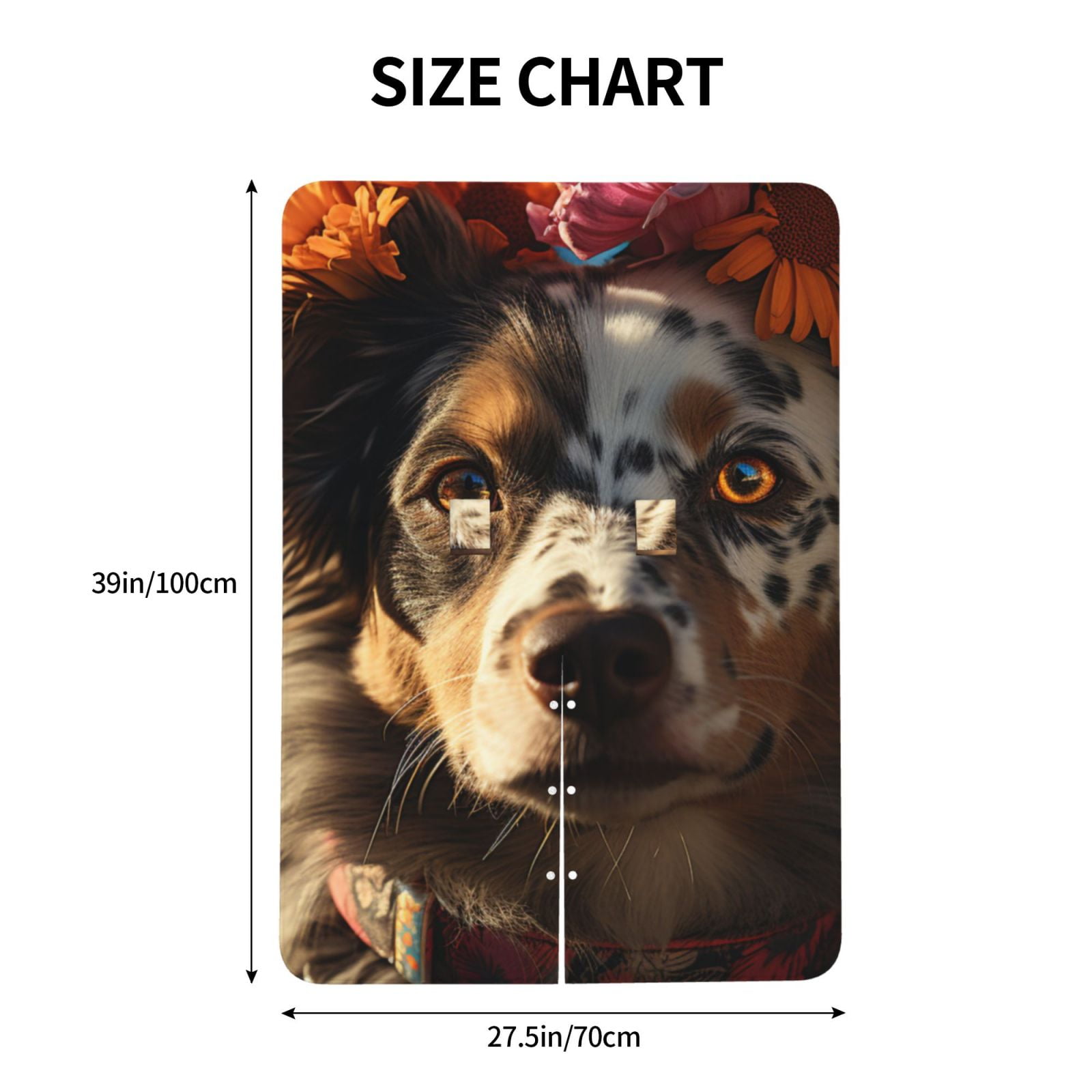 Naloa Flower Crown Dog Baby Car Seat Cover, Breathable Baby Carrier Cover, Multiuse Baby Carrier Cover & Nursing Breastfeeding Cover