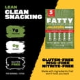 thumbnail image 3 of FATTY Mini Meat Sticks, Made with Grass Fed Beef, Pork Raised Without Antibiotics, 7g Protein Per Stick, Jalapeno Minis, 1 oz. Snack Size (Pack of 5), 3 of 8