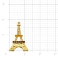thumbnail image 3 of Golden Eiffel Tower Crystal  Brooch and Pendant, 3 of 4