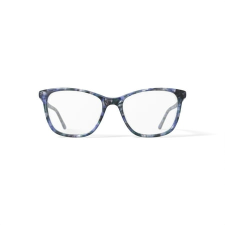 Walmart Women's MV024 Cheryl Square Prescription Eyeglasses with Case, White Tortoise