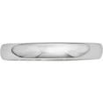 thumbnail image 3 of 10K White Gold 10Kw 3mm Half Round Band Size 4 Made In United States 1whr030-4, 3 of 5