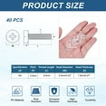 thumbnail image 2 of Uxcell 40Pcs M3x10mm Plastic Phillips Machine Screws, Insulated PC Countersunk Screws, 2 of 7