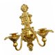 thumbnail image 2 of Portavelas de pared, candelabro, soporte para velas de pared rústico dorado retro, apliques para velas de pared 32cm x 38cm, 2 of 9