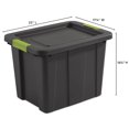 thumbnail image 4 of Sterilite 68L Tuff1 Tote Box- Grey, 4 of 7