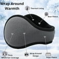 thumbnail image 3 of Mens Winter Ear Muffs Foldable Cold Weather Earmuffs Fleece Warm Ear Warmers Behind The Head Ear Muffs, 3 of 18