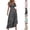 Black, variant on Sexlip Womens Sleeveless Maxi Dress Floral Print Design V Neck Wrap Lightweight Fabric Relaxed Silhouette for Brunch Outings Black M