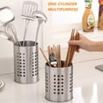 thumbnail image 6 of Stainless steel hanging chopsticks cage tableware cage multi-function kitchen storage tool, 6 of 6