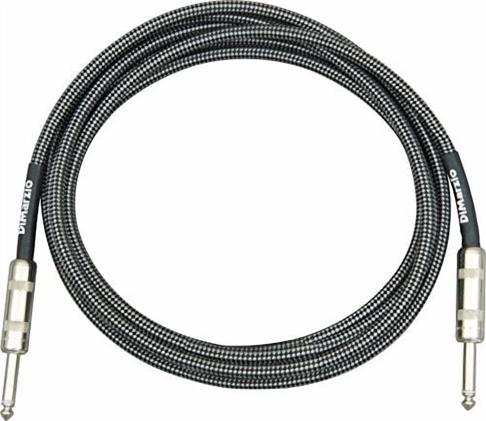 DiMarzio EP1700 Black Overbraided Instrument Cable (18 ft)