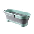 thumbnail image 1 of Cateissary Cubo para fregonas plegable multifuncional, cubo para fregonas plegable de gran capacidad que ahorra espacio Suministros de limpieza para el hogar Grande+Verde, 1 of 6