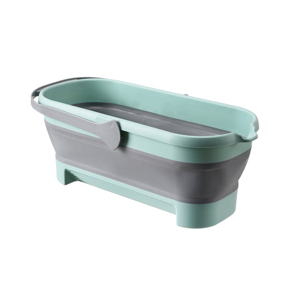 Yuarrent Cubo plegable para fregonas con cubo para fregonas plegable multifuncional de gran capacidad que ahorra espacio Suministros de limpieza para el hogar Grande+Verde
