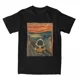 thumbnail image 5 of Camiseta de algodón para hombre con diseño artístico de Snoopy, Charlie Brown, Peanuts, Scream, cuello redondo, manga corta, idea de regalo, 5 of 5