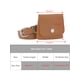 thumbnail image 4 of Mochila de Cintura INSPIRE CHIC para Mujeres, Cinturones de Cuero Sintético con Mini Bolsa Extraíble, Pequeño Bolso de Cintura Marrón, 4 of 6