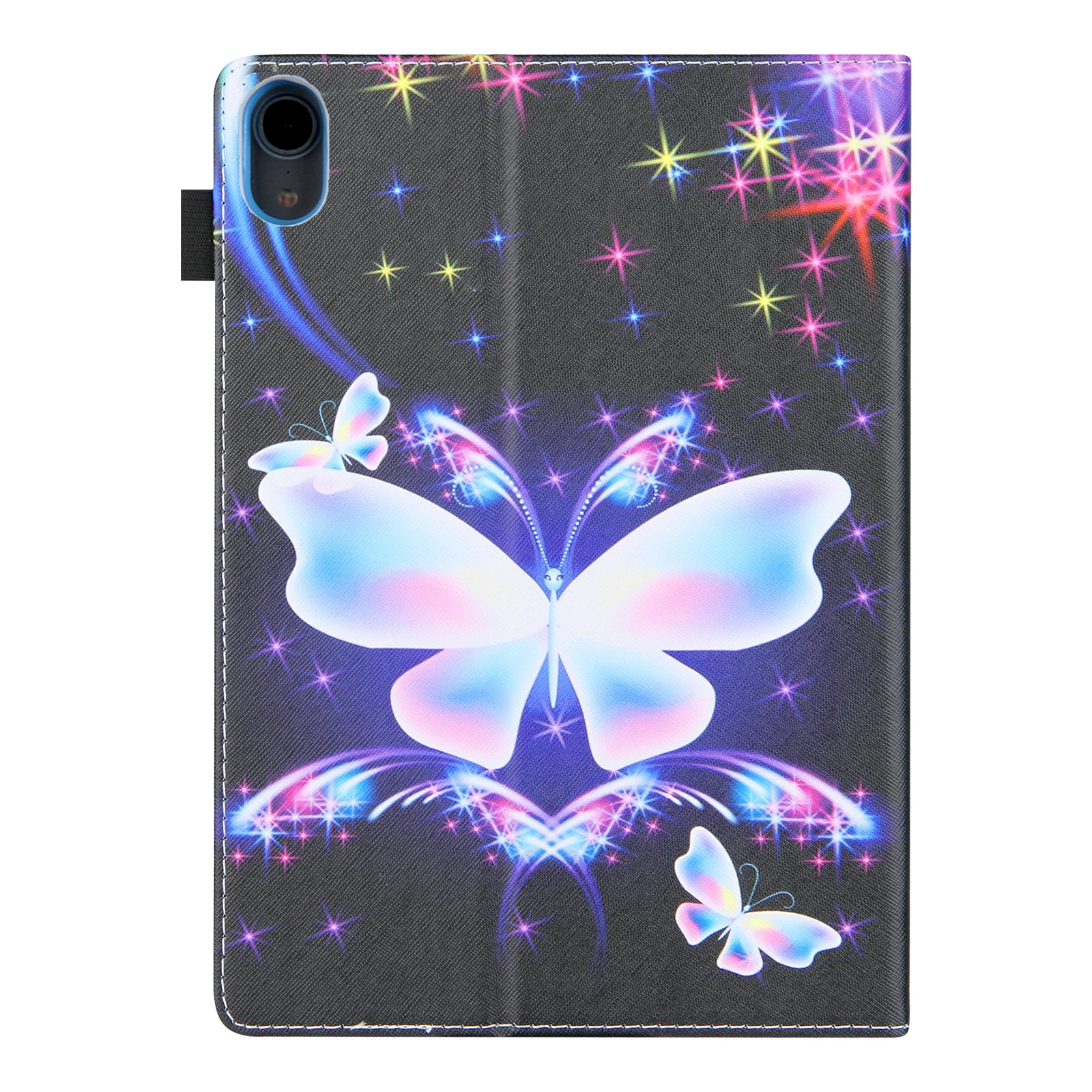Allytechgroup Stunning iPad Air 11 Case 2024, Apple iPad Air 11 Inch Cover Case, Stylish Pattern Shockproof Bumper with Multi Angle Stand, Pencil Holder and Card Slots,Butterfly