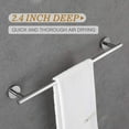 thumbnail image 4 of 18 Inch Polished Chrome Towel Bar for Bathroom, Total Length 18-Inch Bath Towel Rack Wall Mount, Durable SUS304 Stainless Steel Modern Home Decor Chrome Towel Holder, 4 of 9