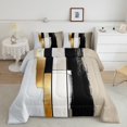 thumbnail image 2 of Homewish Geometric Stripes Bedding Comforter Set 2pcs for Female Men,Graffiti Splash Twin Comforter Sets Microfiber,Vintage Aesthetic Breathable Bedding Set,Lightweight Room Decor,Reversible, 2 of 8
