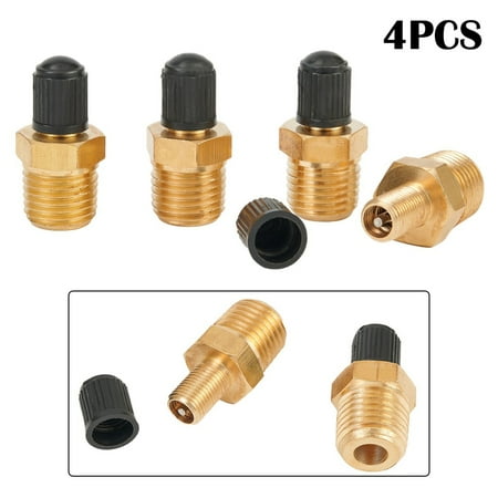 

NEW 4Pcs 1/4 NPT MPT Solid Brass Air Compressor Tank Fill Valve Electric Hair Brushes Pneumatic Parts Compressor De Ar Hose