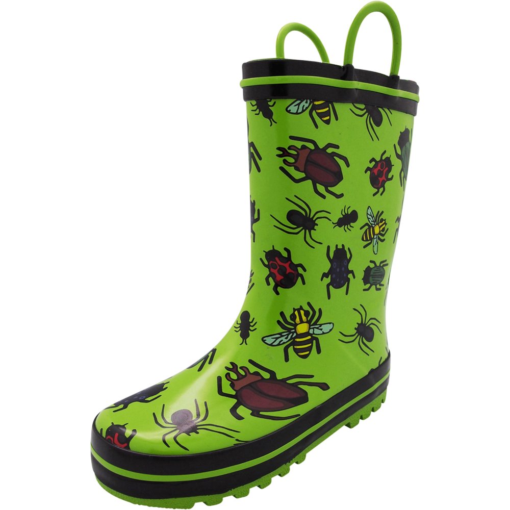 NORTY Norty Waterproof Rubber Rain Boots for Kids Boys & Girls