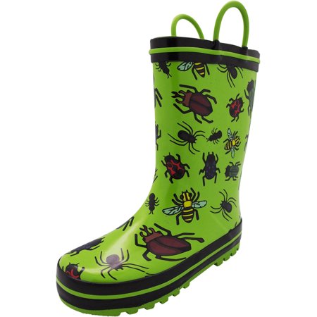 

NORTY Toddler Kids Boys Unisex Rubber Bug Rain Boots 7 Toddler