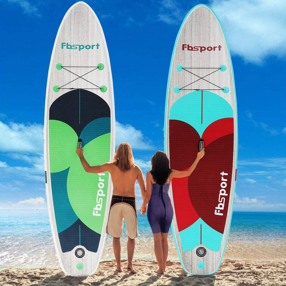 Fbsport 10'6" Inflatable Stand Up Paddle Board Surfboard with All