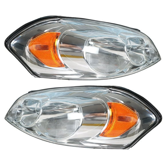 ALL-CARB Headlights Front Replacement for 2006-2013 Chevrolet Impala 2014-2016 Chevrolet Impala Limited 2006 2007 Chevrolet Monte Carlo Headlight Assembly Projector Driver and Passenger Side