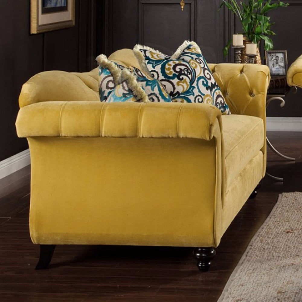 Stylish Royal Yellow Love Seat