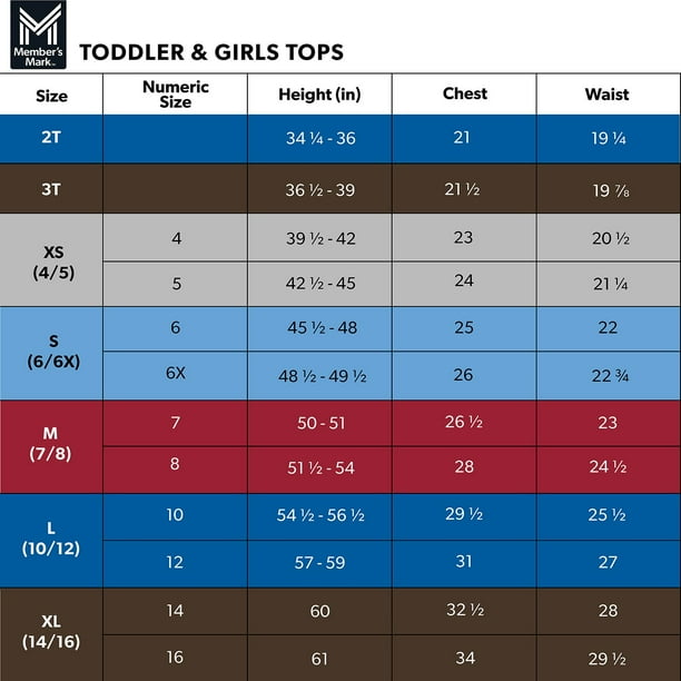 Member's Mark Girls Long Sleeve Tee - Samsclub.com