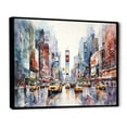 thumbnail image 2 of Designart "New York Cityscape Times Square I" Cityscapes Framed Wall Art - Industrial Orange New York Entryway Framed Wall Art, 2 of 6