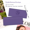 thumbnail image 2 of Business Envelops, 200-Pack #10 Purple Envelopes, Standard Square Flap, Gummed Seal, Perfect for Invitations, Office, Checks, Letter, Mailing, Crafts, Printable, Windowless, 4-1/8 x 9-1/2 Inches, 2 of 3