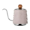 thumbnail image 4 of Hervidor de agua, hervidor de café por goteo, sin asas, fácil de limpiar, cafetera/tetera, hervidor con cuello de cisne para cocina, cafetera, cafeter Gris, 4 of 8