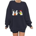 thumbnail image 2 of Enjoytime Sweatshirts for Women Crew Neck Long Sleeve Blouses Funny Spooky Season Sweatshirt Ghost Fall Pullover Tops, 2 of 5