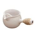 thumbnail image 1 of Tetera de cerámica para té, con mango envuelto en cuerda, infusor de té para senderismo, casa de té, regalo para amantes del té, hotel doméstico, perfecl Tetera, 1 of 8